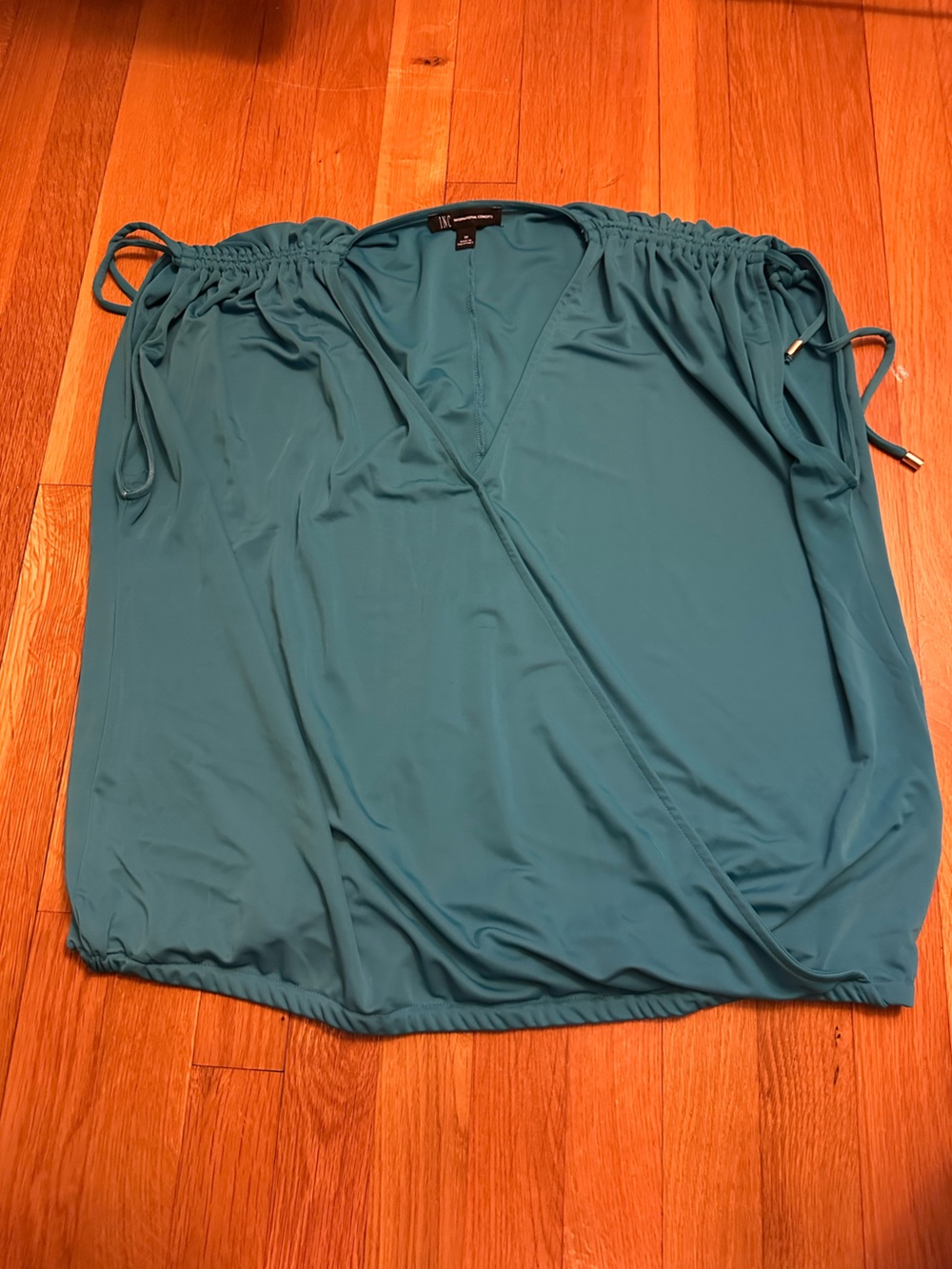 INC International Concepts Teal Swim Cover-Up